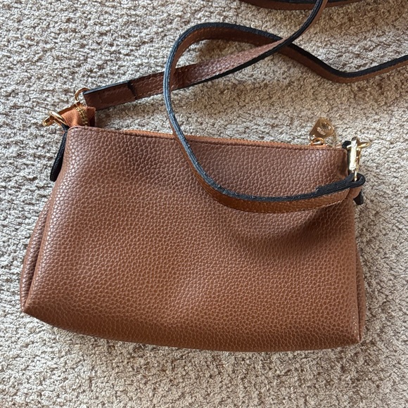 Mulberry Like Brown Leather Crossbody Bag - Picture 4 of 14